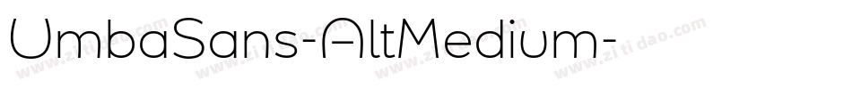 UmbaSans-AltMedium字体转换