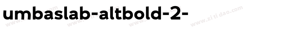 umbaslab-altbold-2字体转换