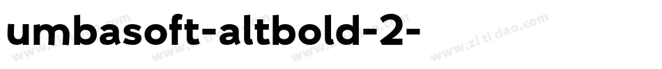 umbasoft-altbold-2字体转换