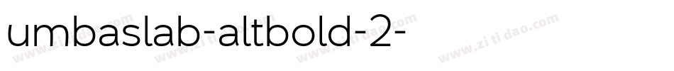 umbaslab-altbold-2字体转换