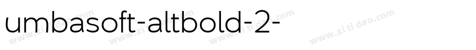 umbasoft-altbold-2字体转换