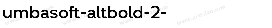 umbasoft-altbold-2字体转换