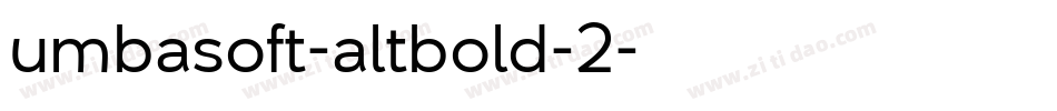 umbasoft-altbold-2字体转换