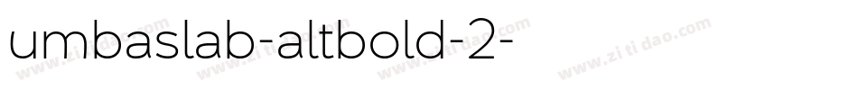 umbaslab-altbold-2字体转换