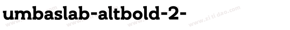 umbaslab-altbold-2字体转换