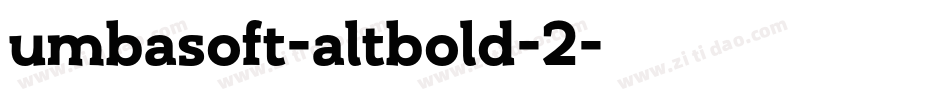umbasoft-altbold-2字体转换
