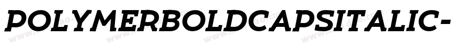 PolymerBoldCapsItalic字体转换