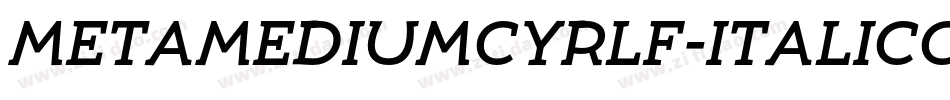 MetaMediumCyrLF-ItalicCaps字体转换
