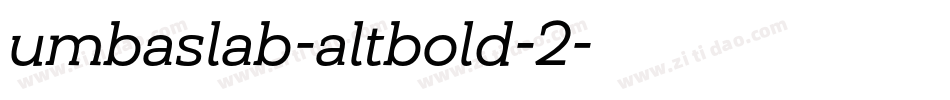 umbaslab-altbold-2字体转换