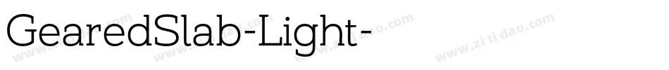 GearedSlab-Light字体转换