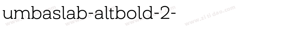 umbaslab-altbold-2字体转换