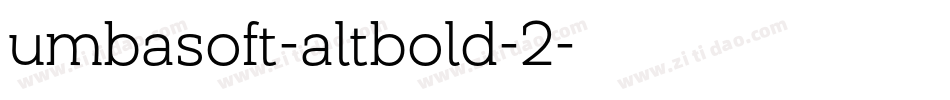 umbasoft-altbold-2字体转换