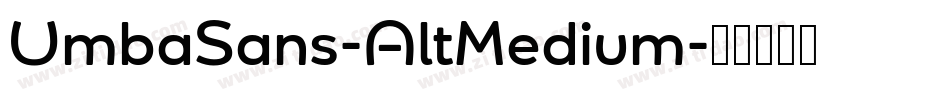 UmbaSans-AltMedium字体转换
