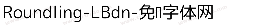 Roundling-LBdn字体转换