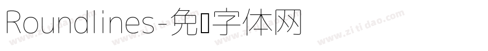Roundlines字体转换