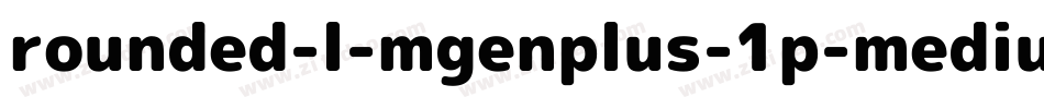 rounded-l-mgenplus-1p-medium字体转换
