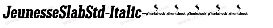 JeunesseSlabStd-Italic字体转换
