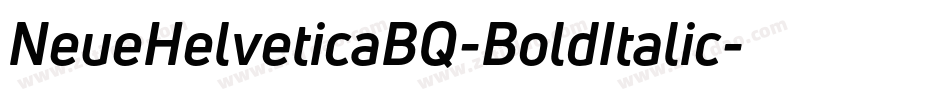 NeueHelveticaBQ-BoldItalic字体转换