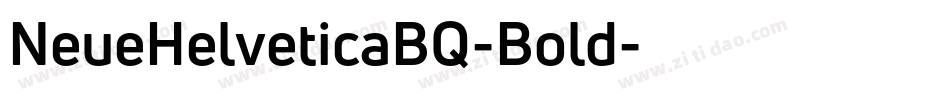 NeueHelveticaBQ-Bold字体转换