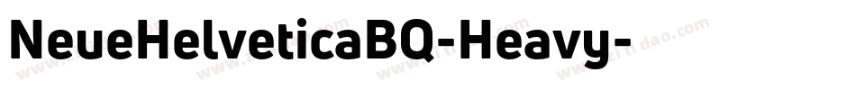 NeueHelveticaBQ-Heavy字体转换