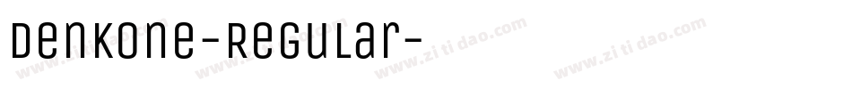 DenkOne-Regular字体转换