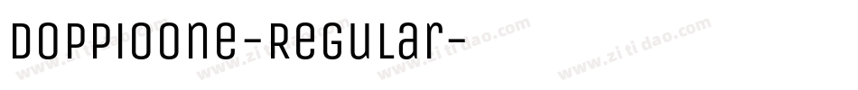 DoppioOne-Regular字体转换 DoppioOne-Regular字体转换