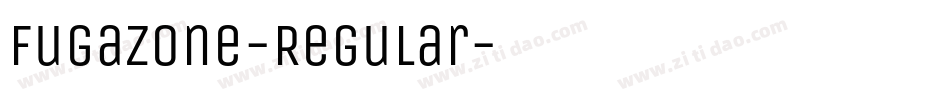 FugazOne-Regular字体转换