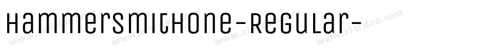 HammersmithOne-Regular字体转换