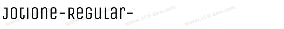 JotiOne-Regular字体转换