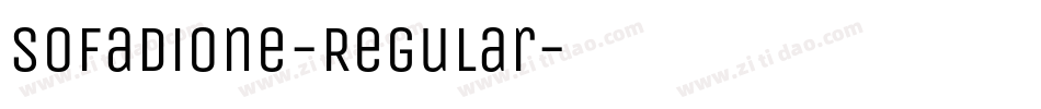 SofadiOne-Regular字体转换