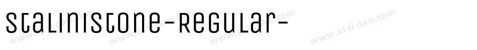 StalinistOne-Regular字体转换 StalinistOne-Regular字体转换