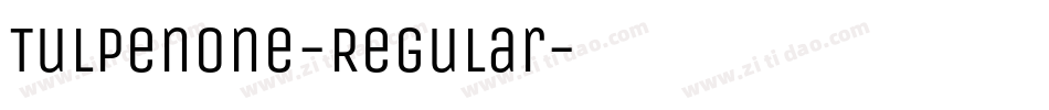 TulpenOne-Regular字体转换