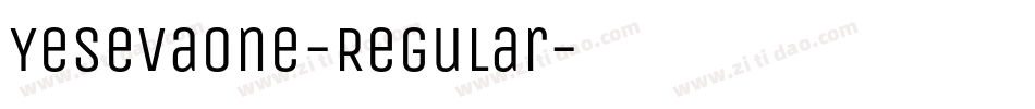YesevaOne-Regular字体转换