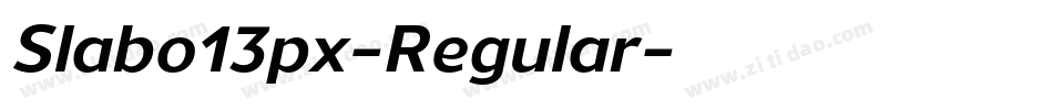 Slabo13px-Regular字体转换 Slabo13px-Regular字体转换