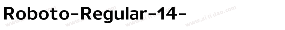 Roboto-Regular-14字体转换