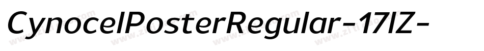 CynocelPosterRegular-17lZ字体转换