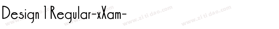 Design1Regular-xXam字体转换