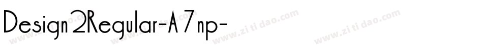 Design2Regular-A7np字体转换