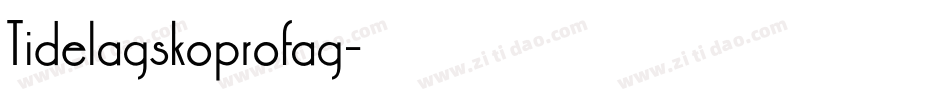 Tidelagskoprofag字体转换