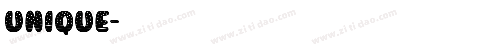 Unique字体转换