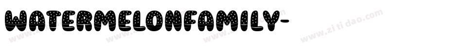 WatermelonFamily字体转换