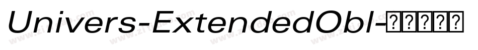 Univers-ExtendedObl字体转换