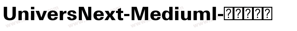 UniversNext-MediumI字体转换