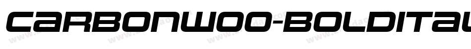 CarbonW00-BoldItalic字体转换