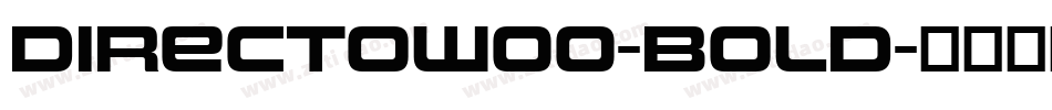 DirectoW00-Bold字体转换