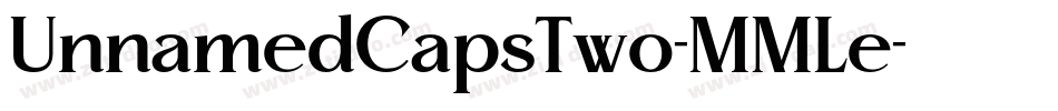 UnnamedCapsTwo-MMLe字体转换