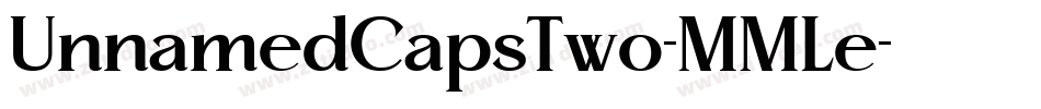UnnamedCapsTwo-MMLe字体转换