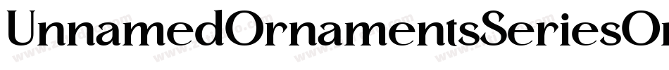 UnnamedOrnamentsSeriesOne-K2rp字体转换
