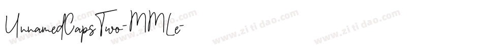 UnnamedCapsTwo-MMLe字体转换