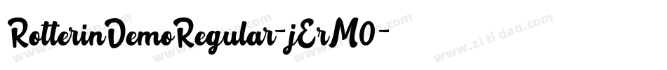 RotterinDemoRegular-jErM0字体转换